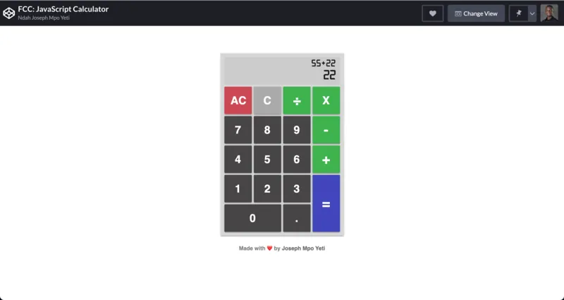 JavaScript Calculator