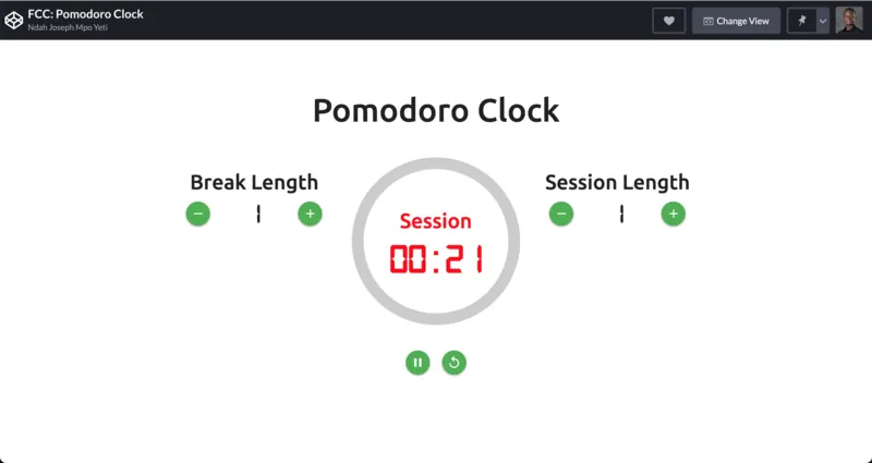 Pomodoro Clock web app